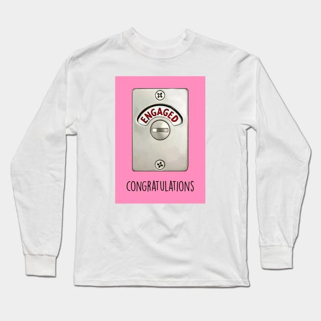 ENGAGED PINK Long Sleeve T-Shirt by Poppy and Mabel